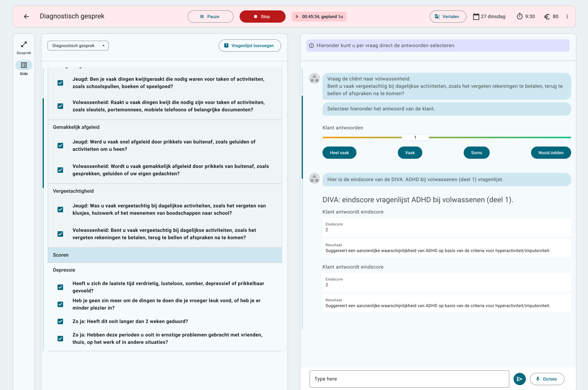 Integratie PROM (Patient Reported Outcome Measurements) of vragenlijst